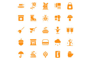 50 Autumn Glyph Icons: A Seasonal Design Resource for Creative Professionals