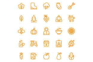 50 Autumn Lineart Icons: A Practical Resource for Designers and Creators