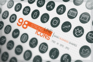 98 Strong Line Icons: Versatile Design Assets for Modern Creatives
