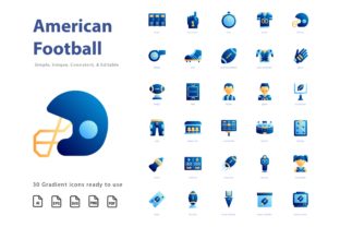 American Football Gradient: A Versatile Design Resource for Creators and Professionals