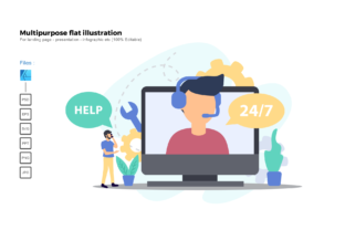 Flat Illustration Customer Support: A Practical Choice for Modern Design Needs