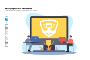 Flat Illustration Game Online: A Versatile Design Resource for Entrepreneurs and Bloggers
