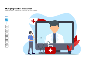 Flat Illustration Medical Consultation: Visual Clarity for Modern Professionals