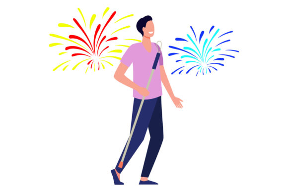 Flat Illustration New Year-01: A Versatile Design Resource for Modern Creative Projects