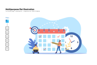 Flat Illustration Project Deadline Made Simple
