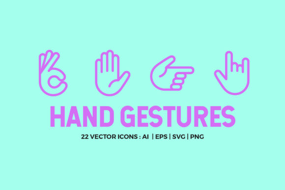 Hand Gestures Icon Pack: Clean, Versatile Icons for Modern Design