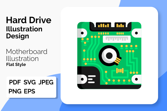 HardDrive Illustration Design Flat Style: A Practical Resource for Modern Visual Projects