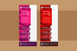 Red Pink Vertical Banner Curve Pattern: Creative Design for Modern Marketing