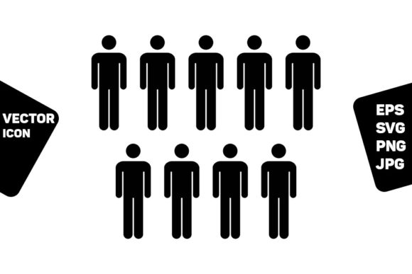 Understanding the People Icon Vector Male Group of Persons in Modern Design